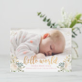 きらめくフローラ誕生発表 案内状 (スタンド正面)