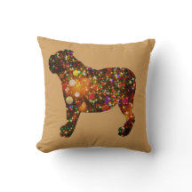 きらめくブルドッグの《写真》ぼけ味のシルエット