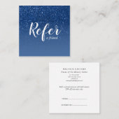 きらめくブルーグリッターグラデーショングラムシック 紹介カード (正面/裏面)