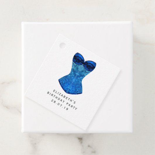 きらめくブルーベルベットのデビュー フェイバータグ (インサイチュ)