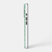 きらめくペイントドリップミントグリーン高級美意識 iPhone 16ケース (左側面)