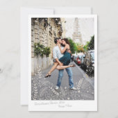 きらめくホリデーカップルクリスマスカード シーズンカード (正面)