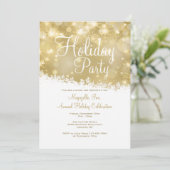 きらめくホリデーパーティー招待状 招待状 (スタンド正面)
