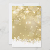 きらめくホリデーパーティー招待状 招待状 (裏面)