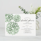 きらめくミントダリアスブライダルシャワー 招待状 (スタンド正面)
