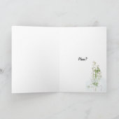 きらめくメイド・オブ・オーナー（花嫁付き添い人）要求 招待状 (内部)