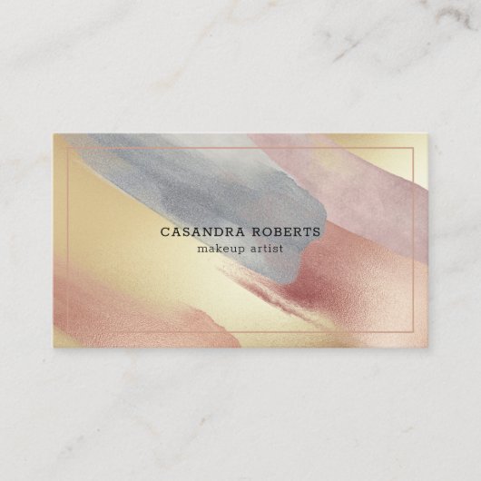 きらめくモダン線 名刺 (正面)