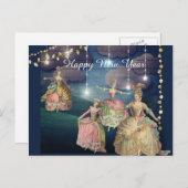 きらめくライトの下で踊るフランスのなRoyals シーズンポストカード (正面/裏面)