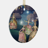 きらめくライトの下で踊るフランスのなRoyals セラミックオーナメント (右)