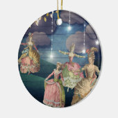 きらめくライトの下で踊るフランスのなRoyals セラミックオーナメント (左)