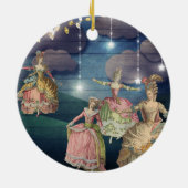 きらめくライトの下で踊るフランスのなRoyals セラミックオーナメント (裏面)