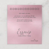 きらめくライトピンクの背モダン景 ロイヤリティカード (外部開封)