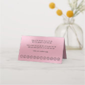 きらめくライトピンクの背モダン景 ロイヤリティカード (裏面)