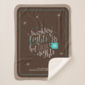 きらめくライトホットココアナイトID593 シェルパブランケット (正面)