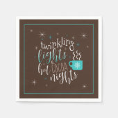 きらめくライトホットココアナイトID593 スタンダードカクテルナプキン (正面)