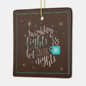 きらめくライトホットココアナイトID593 セラミックオーナメント (左)