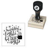 きらめくライトホットココアナイトID593 ラバースタンプ (押印)