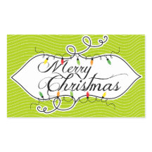 きらめくライトメリークリスマスホリデーシール