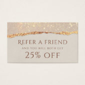 きらめくリッピングされた紙紹介カード (正面)