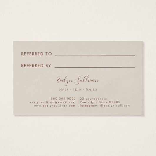 きらめくリッピングされた紙紹介カード (裏面)