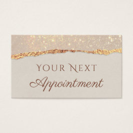 きらめくリッピング紙アポイントメントカード