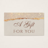 きらめくリッピング紙ギフトカード (正面)