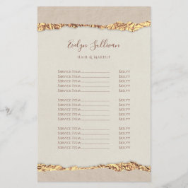 きらめくリッピング紙価格表フライヤー チラシ