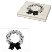 きらめくリース ラバースタンプ (押印)