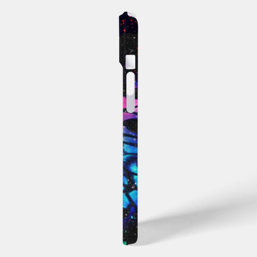 きらめくレインボーバタフライ Case-Mate iPhoneケース (裏面 / 左)