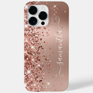 きらめくローズゴールドグラデーション モダンガーリーシグネチャー Case-Mate iPhone 14 PRO MAXケース