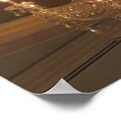 きらめくヴィンテージ結晶シャンデリア ポスター (角)