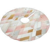 きらめく三角形のスペクトル ブラッシュドポリエステルツリースカート (アングル)