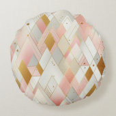 きらめく三角形のスペクトル ラウンドクッション (裏面)