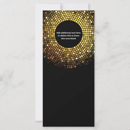 きらめく円が新年の写真を迎える (裏面)