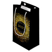 きらめく円が新年を迎える スモールペーパーバッグ (正面アングル)