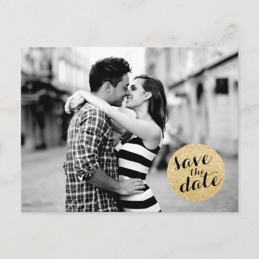 きらめく円 | セーブ・ザ・デート案内 案内ポストカード (正面)