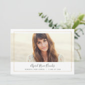 きらめく写真の卒業発表 案内状 (スタンド正面)