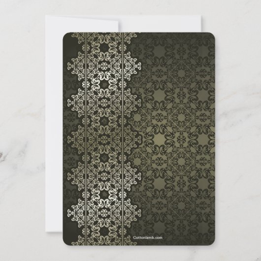 きらめく卒業招待状 招待状 (裏面)