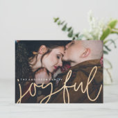 きらめく喜ばしい写真カード (スタンド正面)