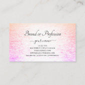 きらめく夕日の海ライトパステルカラー 名刺 (裏面)