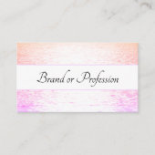 きらめく夕日の海ライトパステルカラー 名刺 (正面)