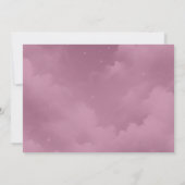 きらめく天の星塵の空結婚の セーブザデート (裏面)