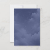 きらめく天の星塵の空結婚の 出欠カード (裏面)