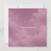 きらめく天の星塵の空結婚の 招待状 (裏面)