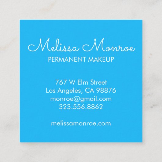 きらめく太陽かわい魅力的 スクエア名刺 (裏面)