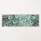 きらめく孔雀の羽 ヨガマット (正面(横))
