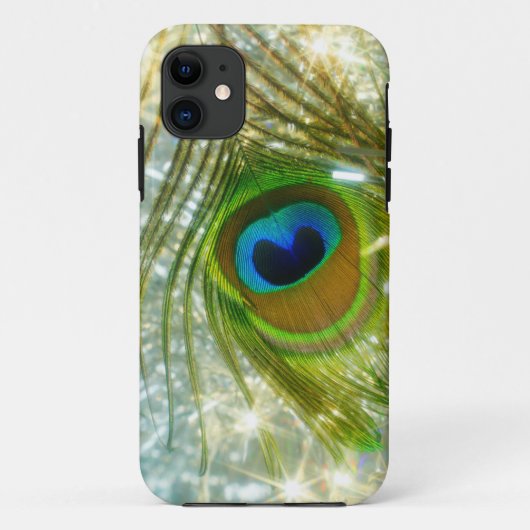 きらめく孔雀iPhoneケース Case-Mate iPhoneケース (裏面)