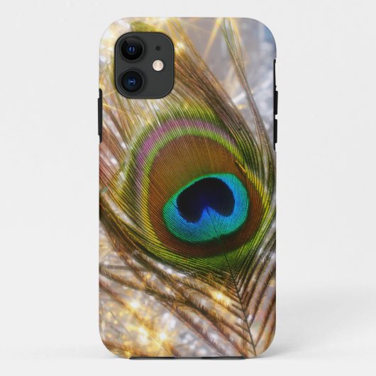 きらめく孔雀iPhoneケース Case-Mate iPhoneケース (裏面)
