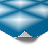 きらめく宝石タイルで色を選カスタム択 ポスター (角)