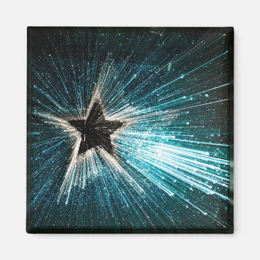 きらめく射撃、 発砲星 マグネット (正面)